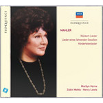 Mahler: Song Cycles: Rackert-Lieder / Kindertotenlieder / Lieder eines fahrenden Gesellen cover