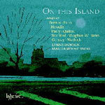 On This Island (songs by Parry, Warlock, Gurney, Finzi, Howells, etc) cover