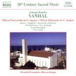 Vanhal: Missa pastoralis in G / Missa Solemnis in C cover