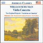 Schuman: Violin Concerto, New England Triptych (with Ives-Variations on 'America') cover