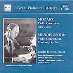 Great Violinists - Heifetz cover