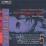 Cantatas Vol 5 (Nos 18, 143 152, 155 & 161) cover