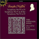 Haydn: Symphonies 70, 71, 72 cover