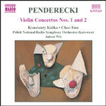 Penderecki: Orchestral Works, Vol. 4 (Violin Concerto No. 1 Violin Concerto No. 2) cover