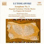 Lutoslawski - Orchestral Works Vol 3: Symphony No. 3 / Paganini Variations cover