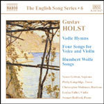 Holst - Vedic Hymns / Four Songs / Humbert Wolfe Settings cover