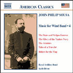 Sousa: Music for Wind Band, Vol. 4 (Includes 'Riders for the Flag' & 'the Stars and Stripes Forever') cover