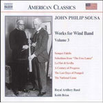 Sousa: Music for Wind Band, Vol. 3 (Includes Semper Fidelis & The National Game) cover