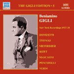 Beniamino Gigli: New York Recordings (Rec 1927-1928) cover