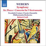 Webern: Symphony, Op. 21 / Six Pieces, Op. 6 / Concerto for Nine Instruments, Op. 24 cover