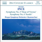 Ince - Symphony No. 3, 'siege of Vienna' / Symphony No. 4, 'sardis' cover