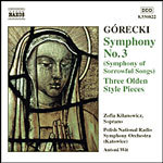Symphony No. 3 (Symphony of Sorrowful Songs) / Three Olden Style Pieces cover