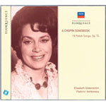 MARBECKS COLLECTABLE: ChopinL 19 Polish Songs, Op. 74 cover