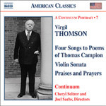 Thomson: Vocal and Chamber Works cover