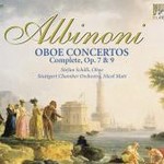 Albinoni: Complete violin and oboe concertos cover