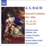 Alto Cantatas Vol. 1 (BWV53, 54, 169, 170, 200) cover