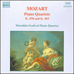 Mozart: Piano Quartets, K. 478 and K. 493 cover