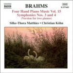 Brahms: Four-Hand Piano Music, Vol. 15 cover