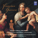 Missa Surge propera and motets for voices and winds cover