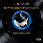 The Well-Tempered Clavier Book I (Rec 1949-51) cover