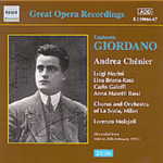 Giordano: Andrea Chenier (complete opera recorded in 1931) cover