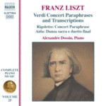 Liszt: Verdi Concert Paraphrases and Transcriptions cover