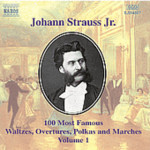 100 Most Famous Waltzes Overtures Polkas And Marches Volume 1 cover