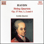 Haydn: String Quartets Op. 17, Nos. 1, 2 and 4 cover