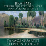 Brahms: String Quartet / Piano Quintet cover