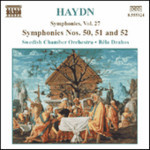 Haydn: Symphonies, Vol. 27 (Nos. 50, 51 & 52) cover