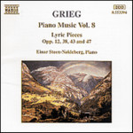 Grieg: Piano Music Volume 8 (Lyric Pieces, Books 1-4) cover