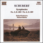 Schubert: Symphonies nos. 3 and 6 cover