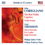 Red Violin Caprices / Violin Sonata (with Thomson-5 Ladies / Portraits) cover