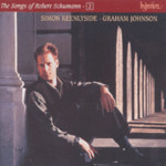 Songs of Robert Schumann, Vol. 02 (Incls 'Lieder und Gesange aus Wilhelm Meister, Op 98a') cover