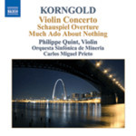 Korngold: Violin Concerto / Schauspiel Overture / Much Ado About Nothing Suite cover
