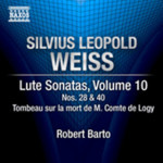 Lute Sonatas Vol.10: Sonata Nos. 28 & 40 / Tombeau sur la mort de M. Comte de Logy cover