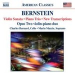 Bernstein: Violin Sonata / Piano Trio / New Transcriptions cover