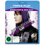 Justin Bieber - Never Say Never - Director's Fan Cut (Triple Play With Blu-ray + DVD + Digital Copy) cover