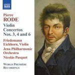 Rode: Violin Concertos Nos. 3, 4 & 6 cover