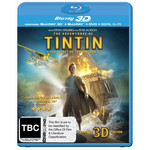The Adventures of Tintin: Secret of the Unicorn 3D (Contains Blu-ray 3D + Blu-ray + DVD + Digital Copy) cover