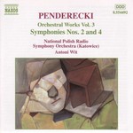 Penderecki: Symphonies Nos 2 & 4 cover