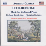 Burleigh: Music For Violin And Piano cover