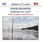 Diamond: Symphony No. 2 / Symphony No 4 cover