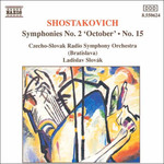 Shostakovich: Symphonies 2 & 15 cover