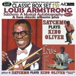 Satchmo: A Musical Autobiography - Part 2 (4th Lp) & Two Classic Albums Plus (Satchmo Plays King Oliver / Louis And The Good Book) cover