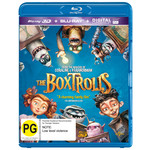 The Boxtrolls 3D (BLU-RAY & Ultraviolet) cover