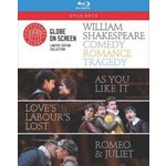 Shakespeare: Comedy, Romance, Tragedy (As You Like It / Love's Labour's Lost / Romeo & Juliet) BLU-RAY cover