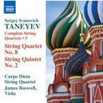 Taneyev: Complete String Quartets Volume 5 - Nos 2 & 8 cover