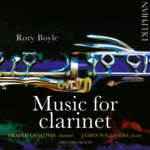 Rory Boyle: Music for Clarinet cover