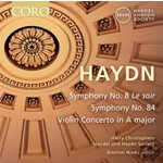 Haydn: Symphonies Nos. 8 & 84 / Violin Concerto in A cover